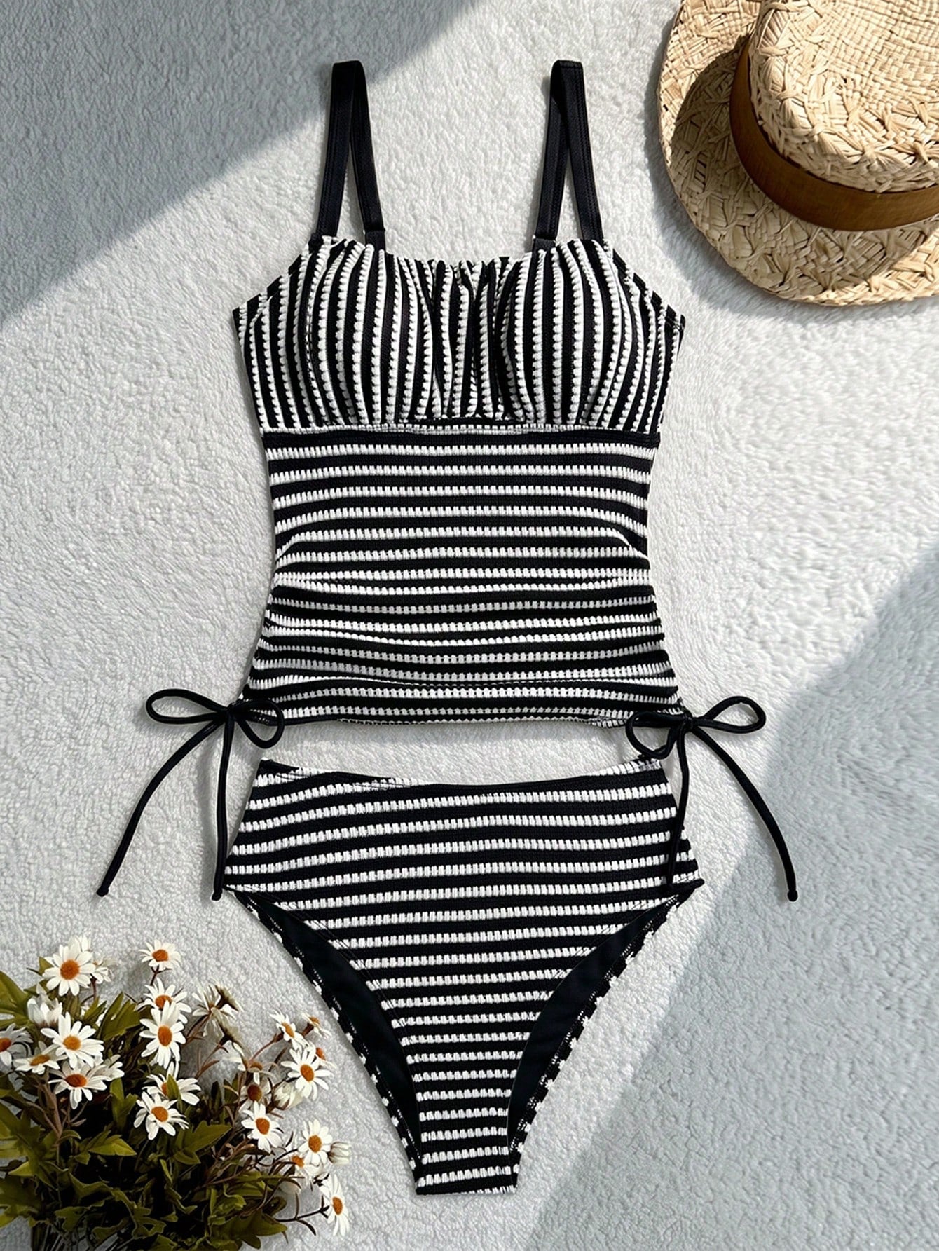 Tankini Listrado Cintura Alta Helena