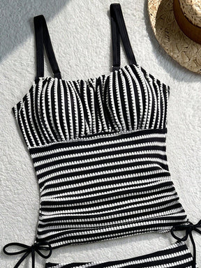 Tankini Listrado Cintura Alta Helena