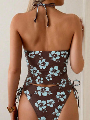 Tankini Minimalista com Amarração
