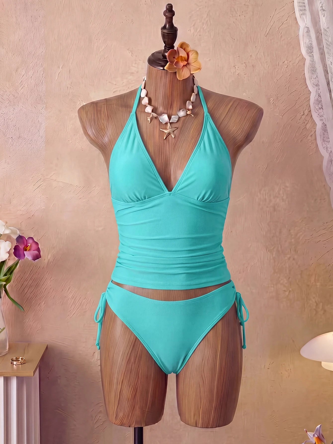 Tankini Minimalista com Amarração