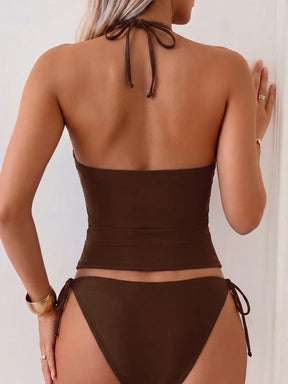 Tankini Minimalista com Amarração