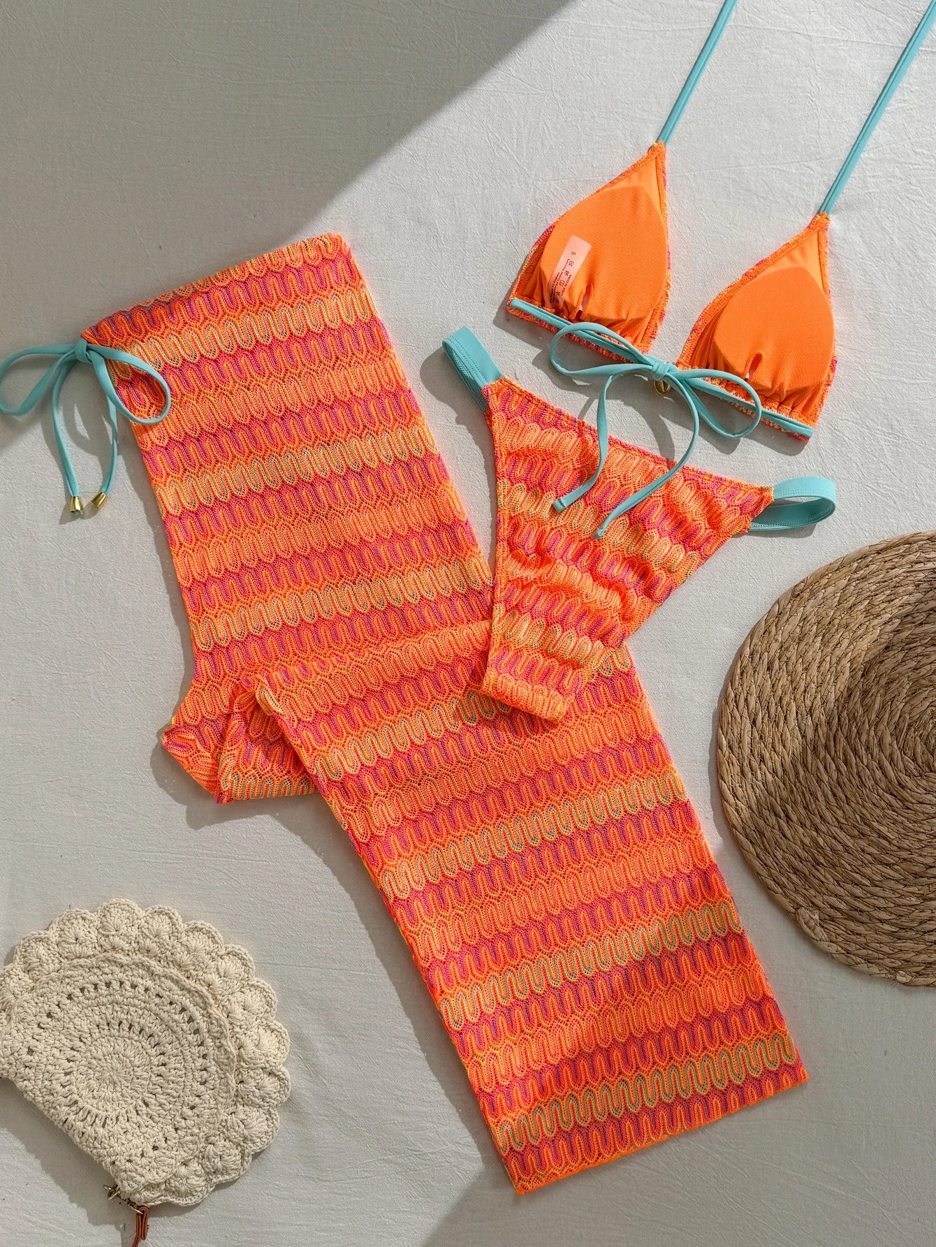 Conjunto 3 Peças Biquíni com Calça Resort Alinne