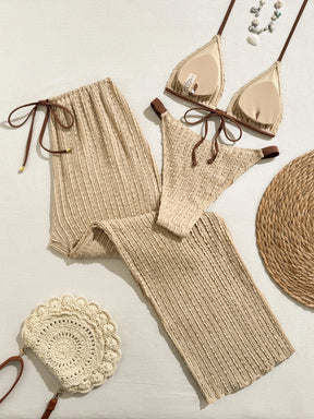 Conjunto 3 Peças Biquíni com Calça Resort Alinne