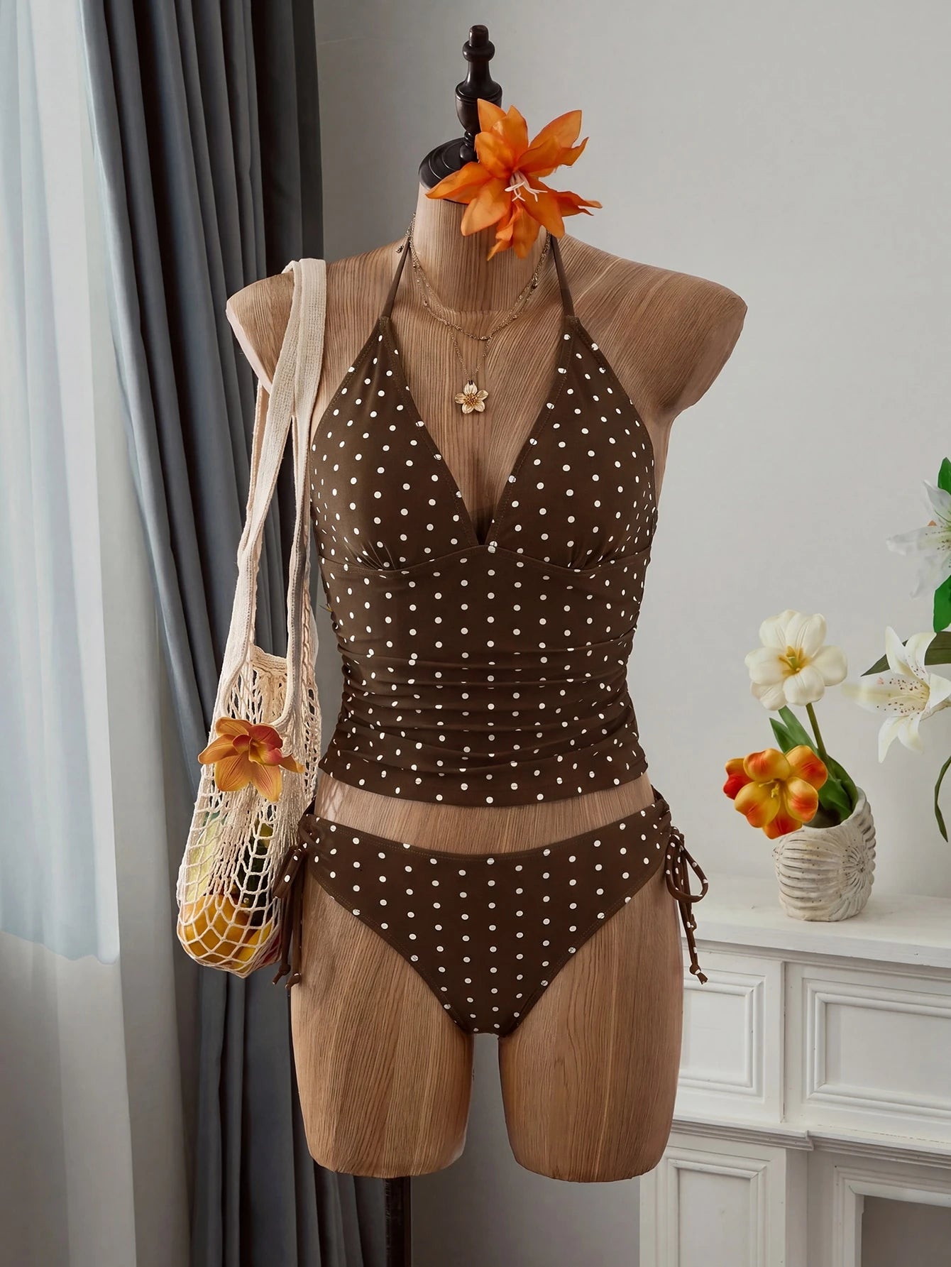 Tankini Minimalista com Amarração