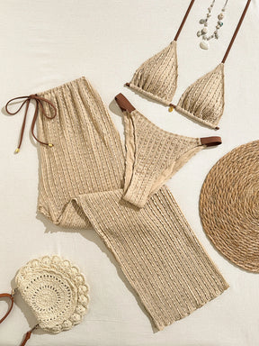 Conjunto 3 Peças Biquíni com Calça Resort Alinne