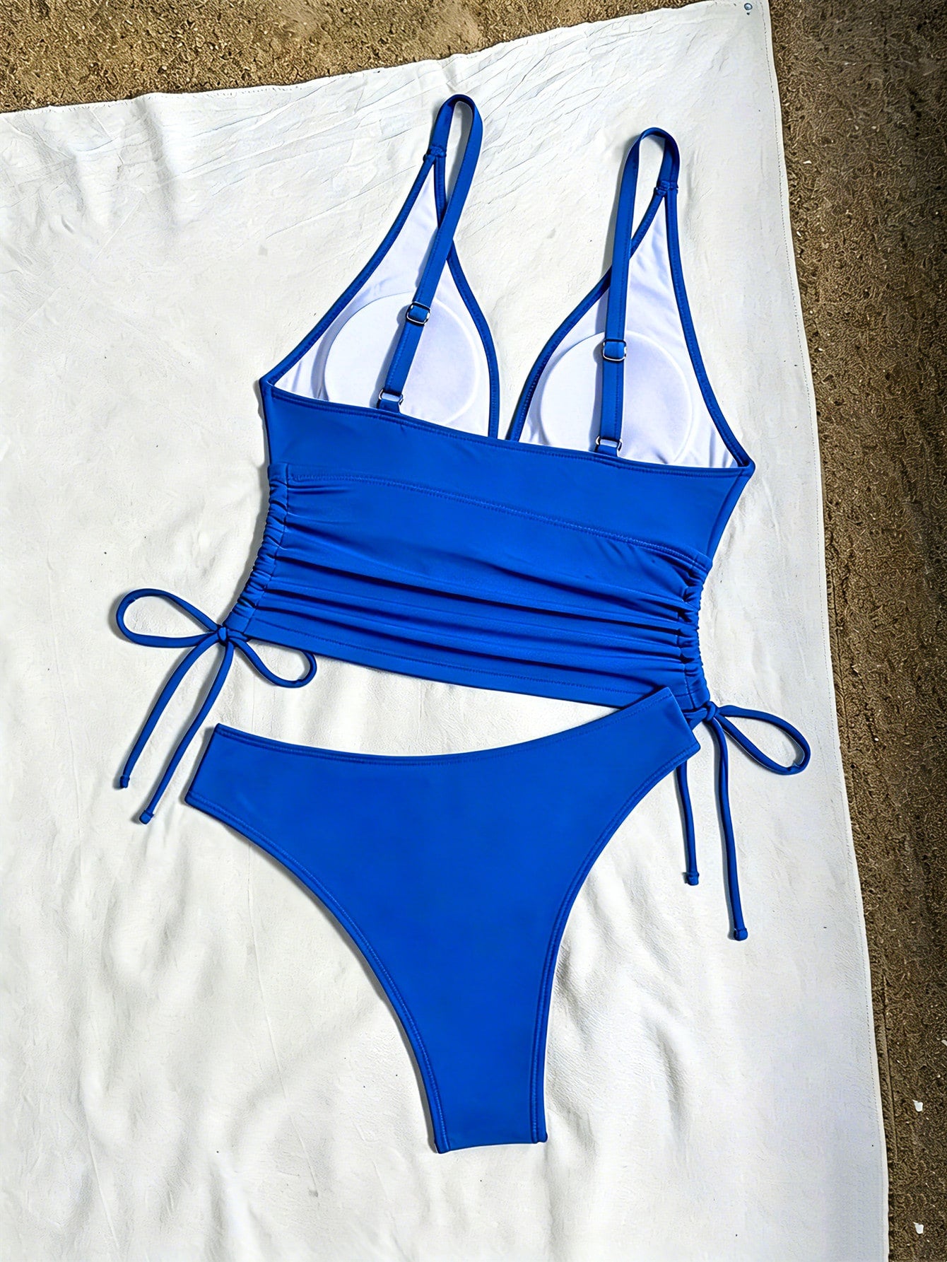 Tankini Drapeado Decote V Resort