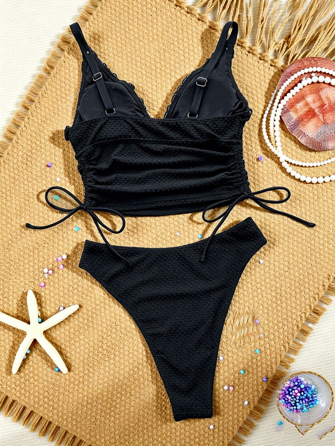 Tankini Drapeado Decote V Resort