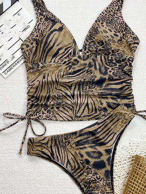 Tankini Drapeado Decote V Resort