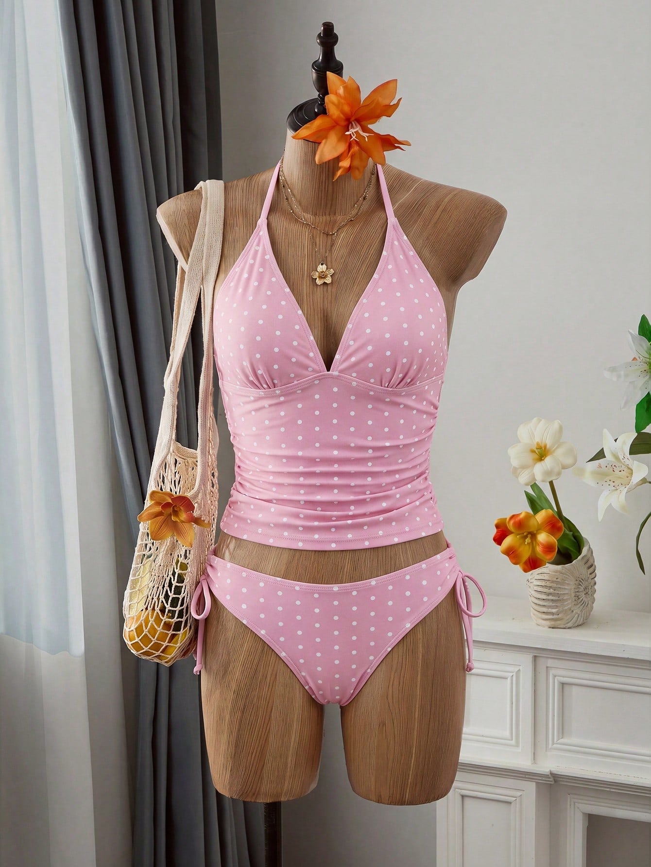 Tankini Minimalista com Amarração