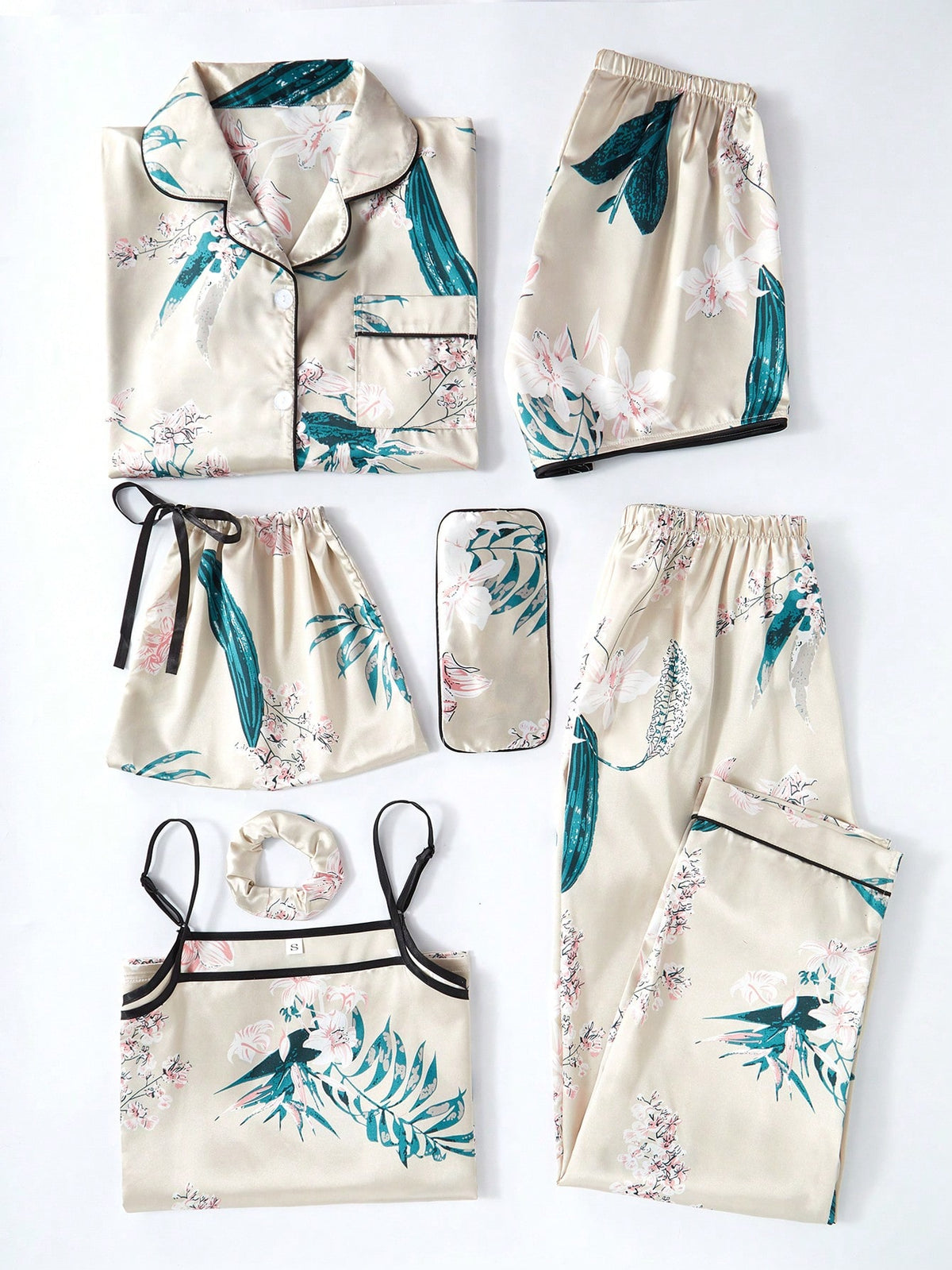 Conjunto Pijama 7 Peças Floral