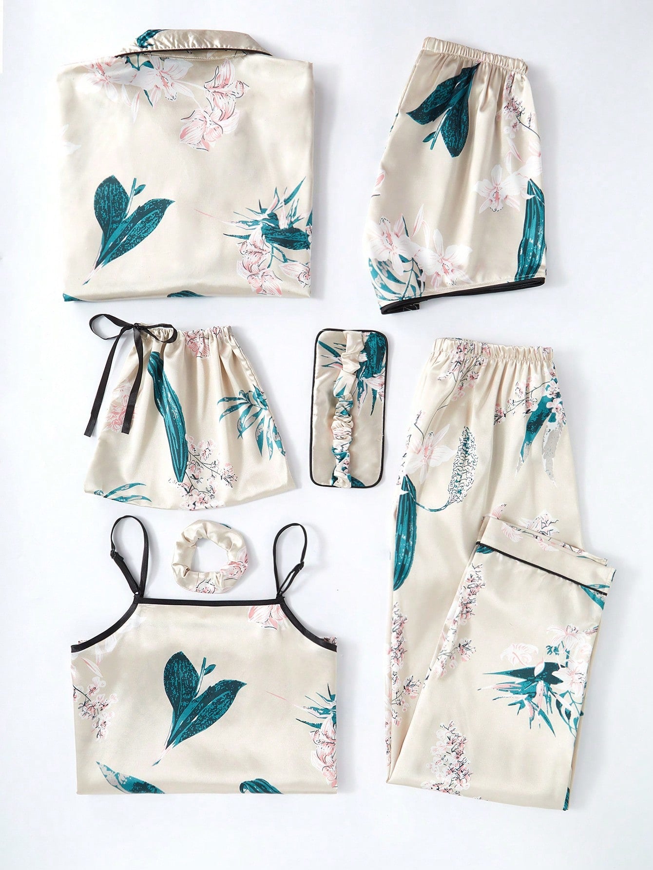 Conjunto Pijama 7 Peças Floral