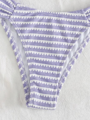 Biquíni Bandeau Listrado Náutico Camille