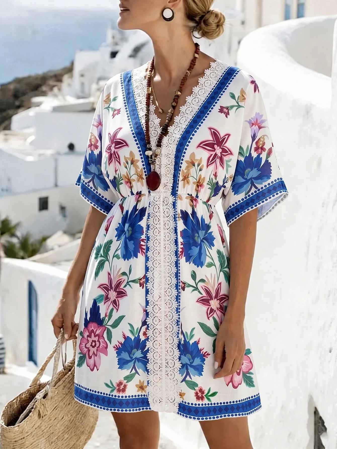 Saída Elegante Renda Verão