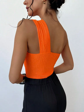 Body Ombro Único Elegante