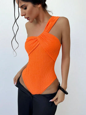 Body Ombro Único Elegante