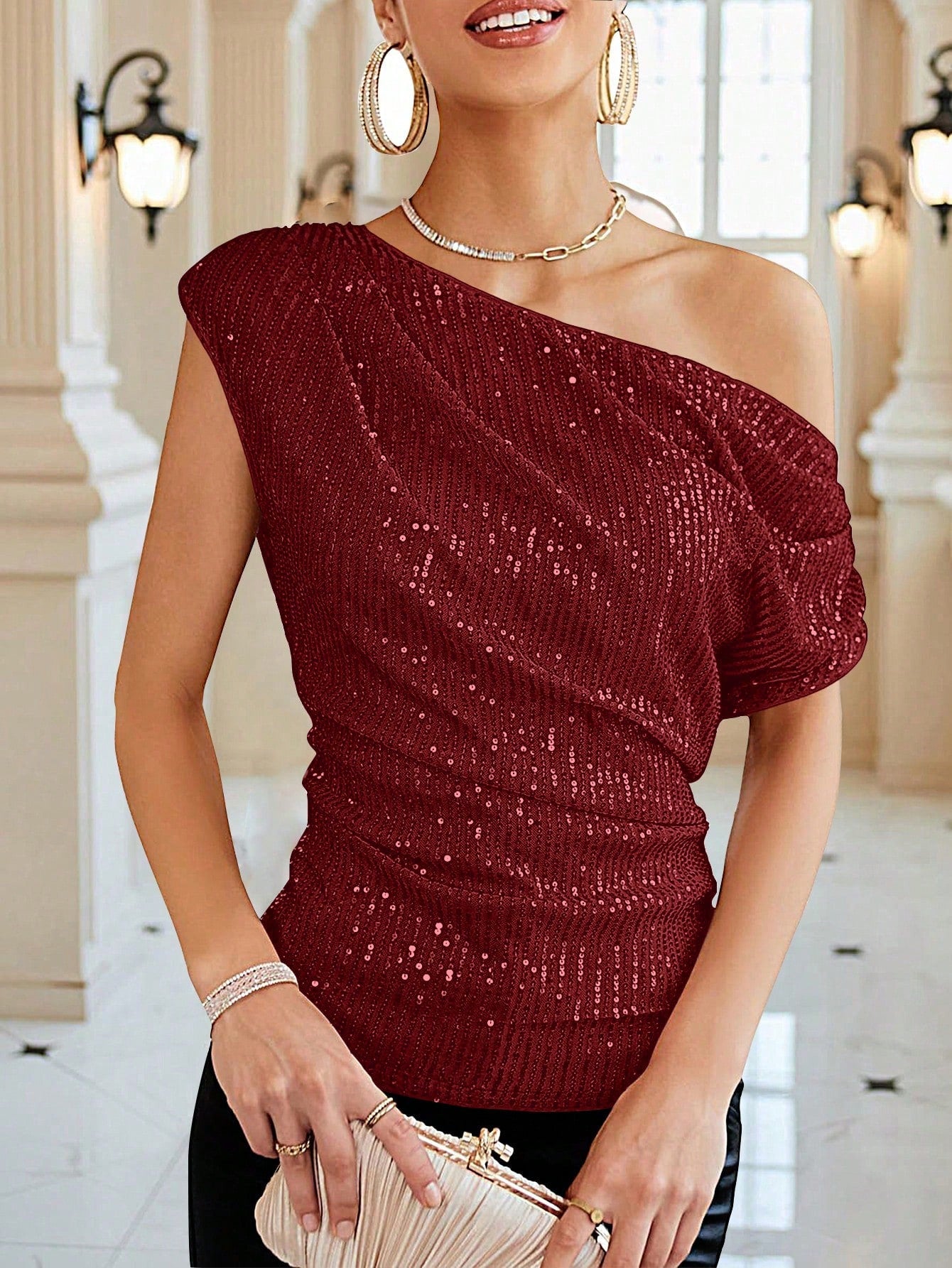 Blusa Glamour em Paetê
