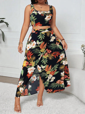 Conjunto Plus Size Casual Estampado