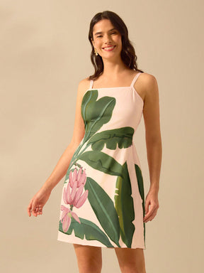 Vestido Curto Boho de Alcinha