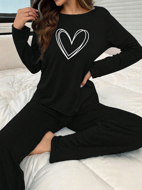 Pijama Básico Coração