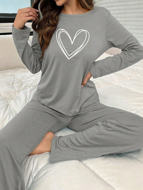 Pijama Básico Coração