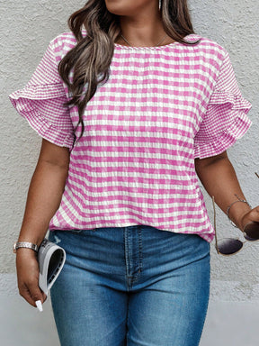 Blusa Plus Size Xadrez July