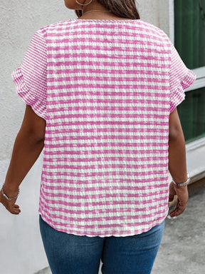 Blusa Plus Size Xadrez July