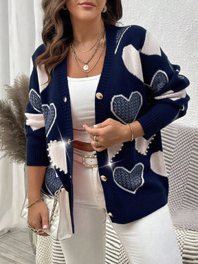 Cardigã Plus Size Coração