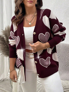 Cardigã Plus Size Coração