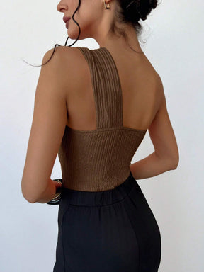 Body Ombro Único Elegante