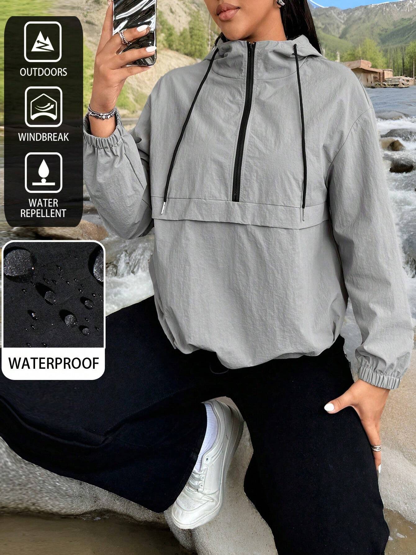 Corta-Vento Impermeável Plus Size Mia