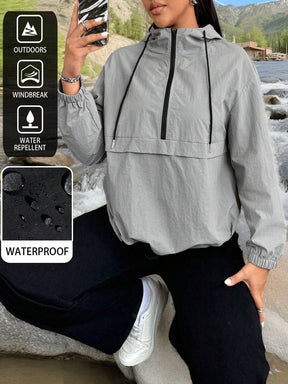 Corta-Vento Impermeável Plus Size Mia