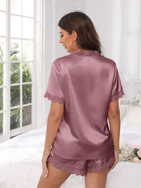 Pijama Cetim E Renda