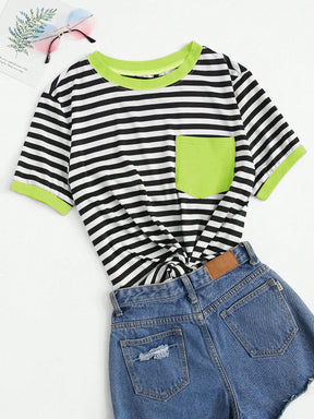 Camiseta Plus Size Listrada