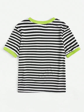 Camiseta Plus Size Listrada