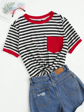 Camiseta Plus Size Listrada