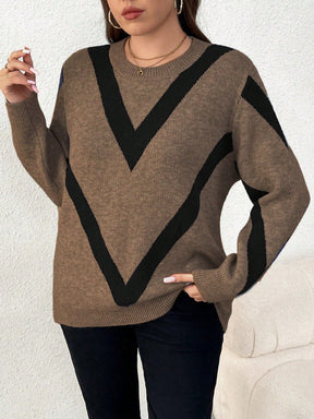 Suéter Plus Size De Tricô