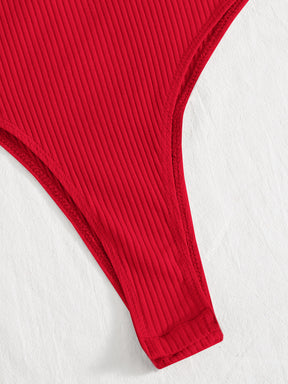 Body Um Ombro com Manga Bufante