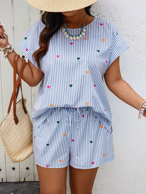 Conjunto Plus Size Listrado