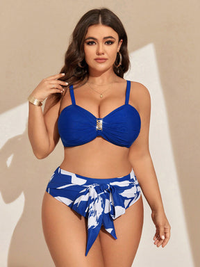 Conjunto de Biquíni Plus Size 3 Peças Vivian