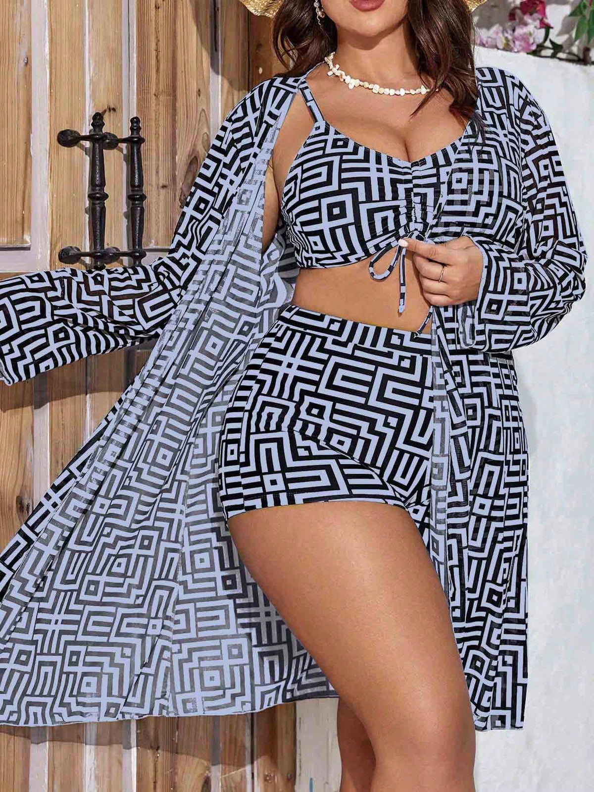 Conjunto 3 Peças Plus Size Malu