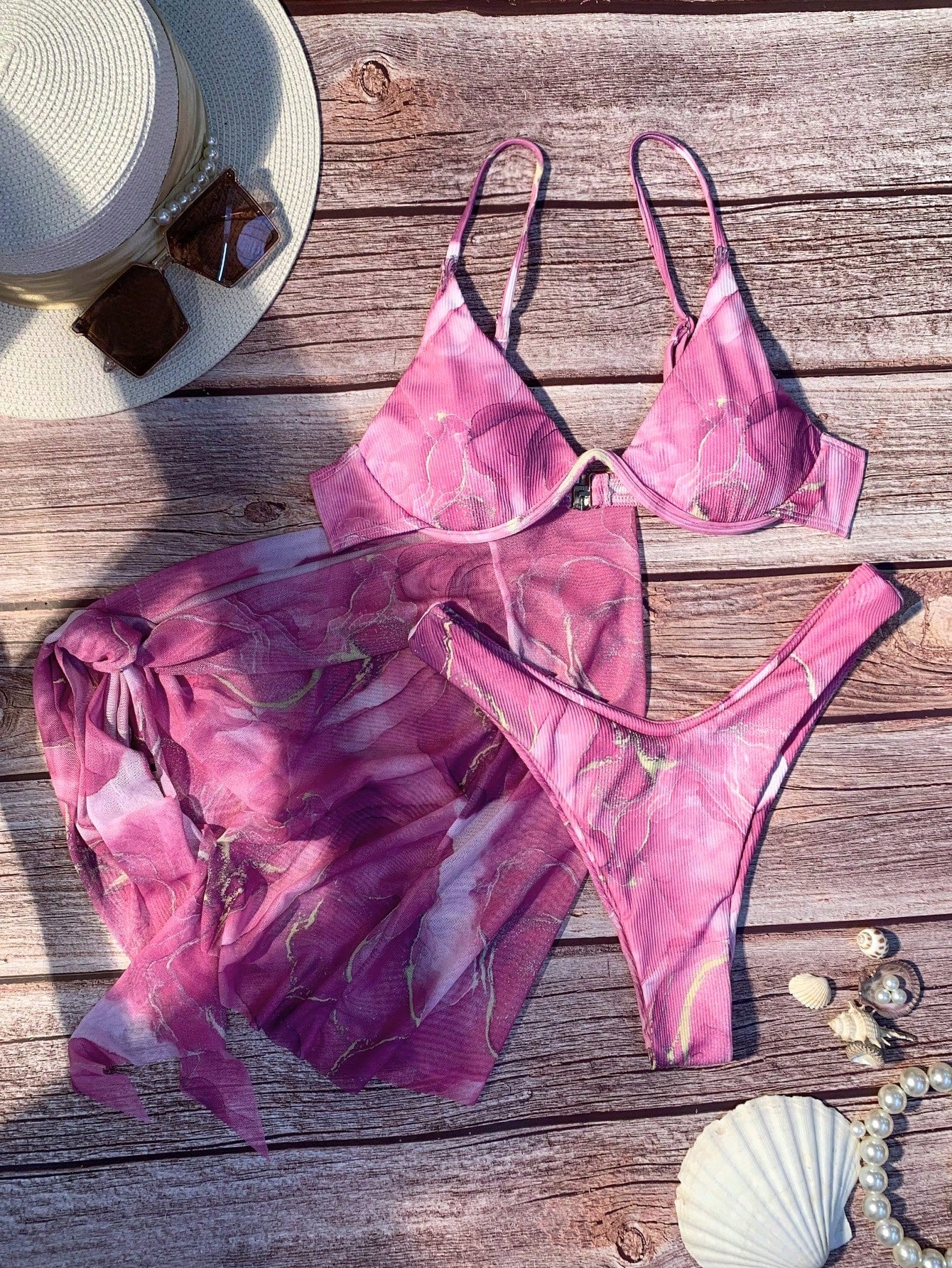 Conjunto de Biquíni 3 Peças Liziane