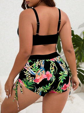 Biquíni Tropical Plus Size  - Elegância e Conforto Estampado