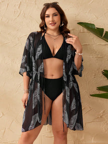 Conjunto de Biquíni Plus Size 3 Peças Carla