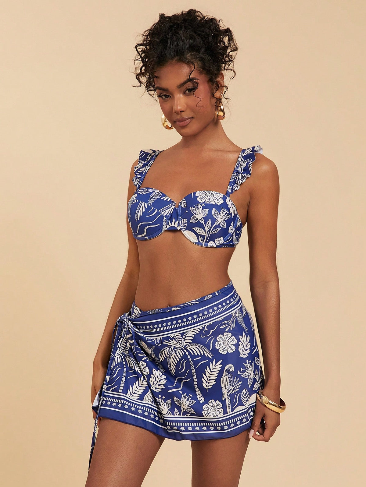 Biquíni 3 Peças Bella Floral