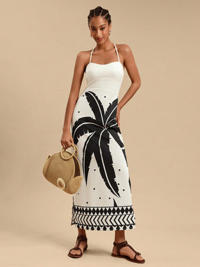 Vestido Longo Flor de Coco