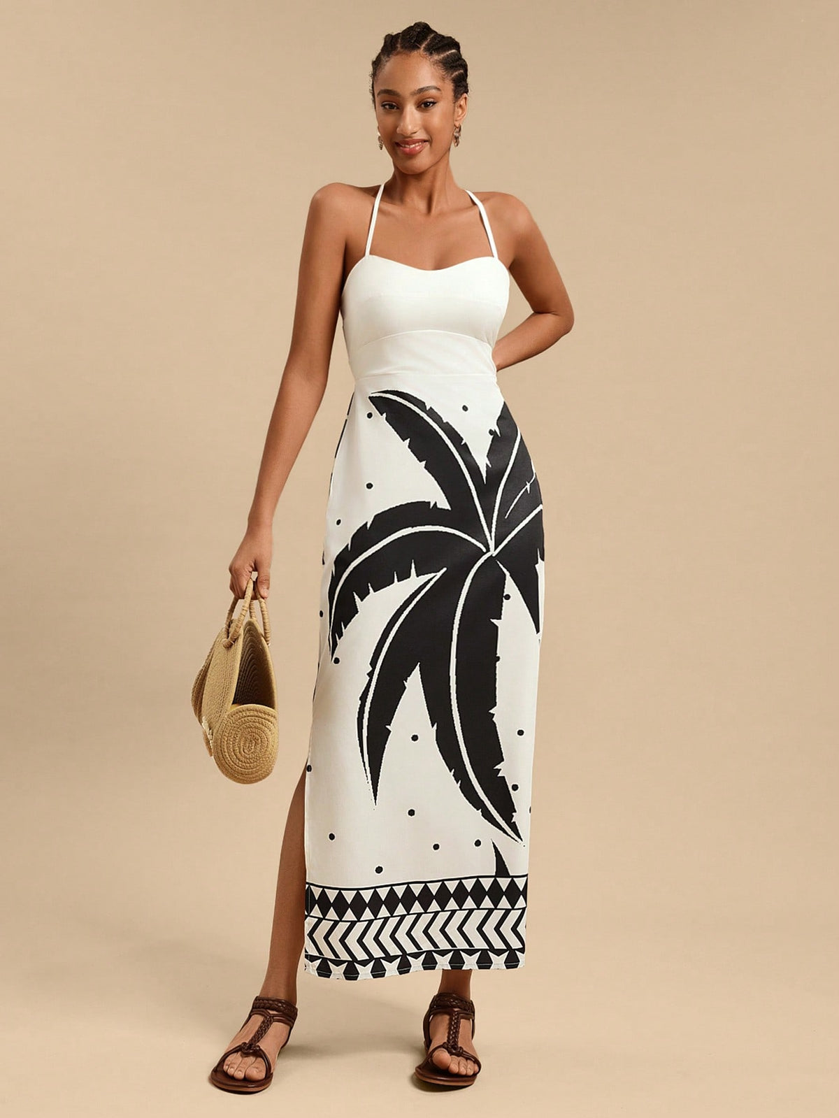 Vestido Longo Flor de Coco