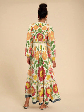 Vestido De Mangas Longas Outonal