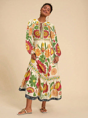 Vestido De Mangas Longas Outonal