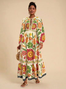 Vestido De Mangas Longas Outonal