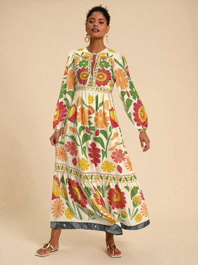Vestido De Mangas Longas Outonal